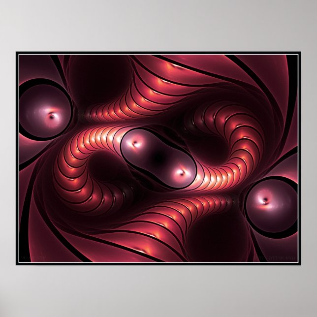 Poster gigre infini (rouge) (Devant)