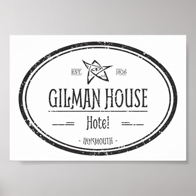 Poster Gilman House Innsmouth Lovecraftian (Devant)