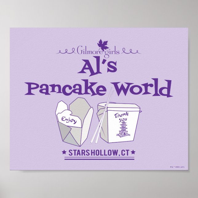 Poster Gilmore Girls | Al's Pancake World (Devant)