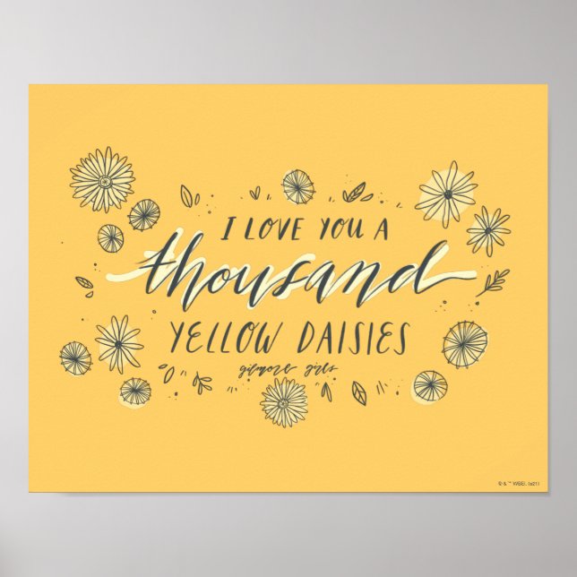 Poster Gilmore Girls | Mille Mille Marguerites Jaunes (Devant)