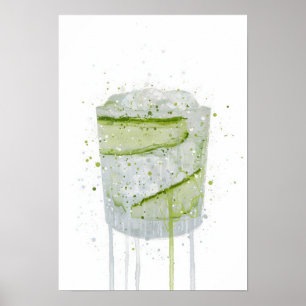 Poster Gin & Tonic 'Concombre' 