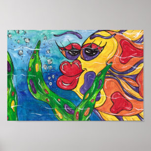 Poster Gina the Goldfish Print