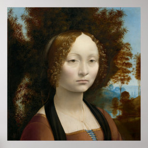 Poster Ginevra de Benci by Leonardo da Vinci