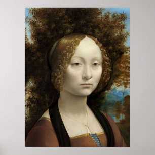 Poster Ginevra de' Benci par Léonard de Vinci
