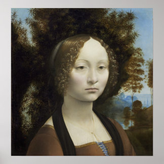 Poster Ginevra de' Benci par Leonardo da Vinci