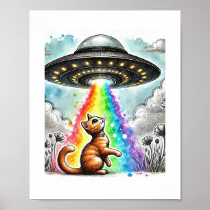 Poster Ginger Kitty et OVNI