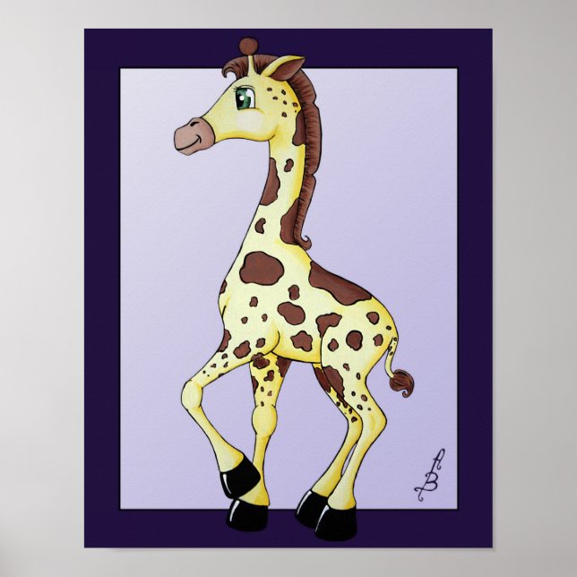 Poster Ginger la girafe (Devant)