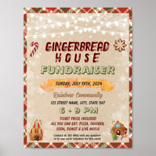 Poster Gingerbread House Concours école modèle