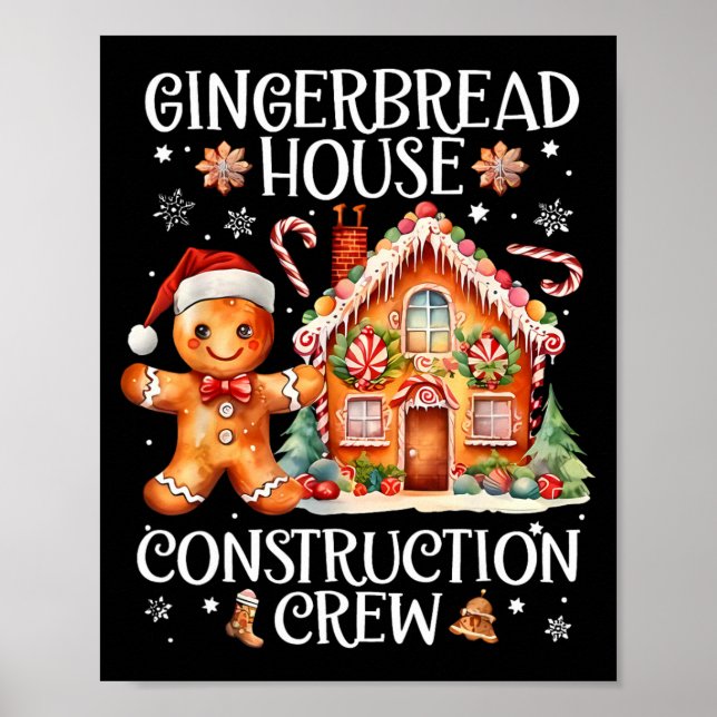 Poster Gingerbread House Construction Crew Cookie King Ch (Devant)