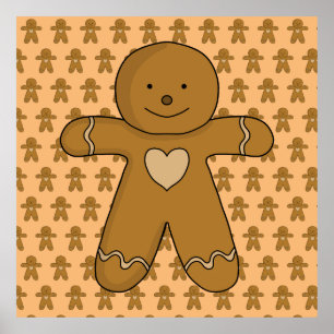 Poster GingerBread Man Christmas Cookie