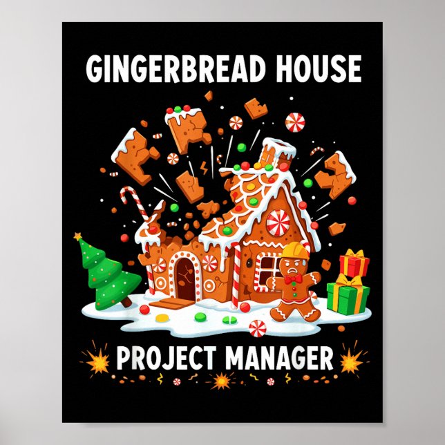 Poster Gingerbread Man Costume, Gingerbread House Project (Devant)