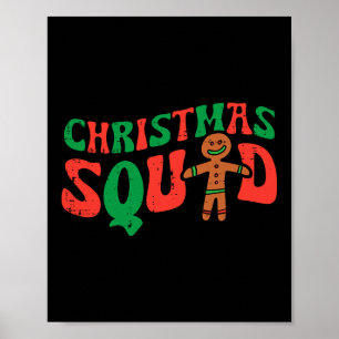 Poster Gingerpain d'épice de Noël Xmas Family Crew Men W