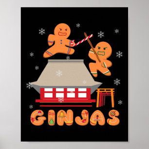 Poster Ginja Ninja Ginjas Gingerpain Ninjas Christmas Gi