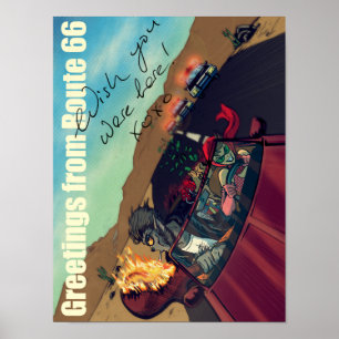 Poster Ginny & Clutch (Salutations De La Route 66)