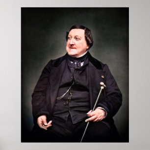 Poster Gioachino Rossini - Compositeur