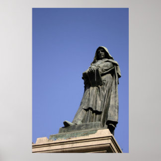 Poster Giordano Bruno à Rome