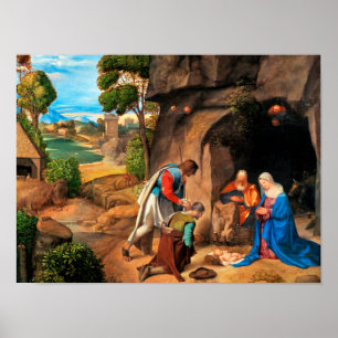 Poster Giorgione - L'adoration des bergers