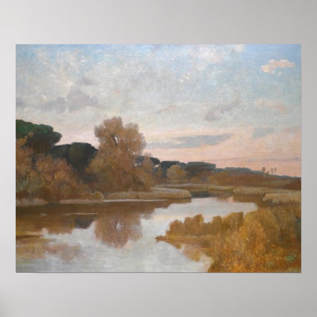 Poster Giovanni Costa - Castel Fusano (Devant)