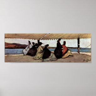Poster Giovanni Fattori - le rotunda de Palmieri