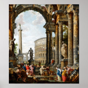 Poster Giovanni Paolo Panini Le Philosophe Diogène