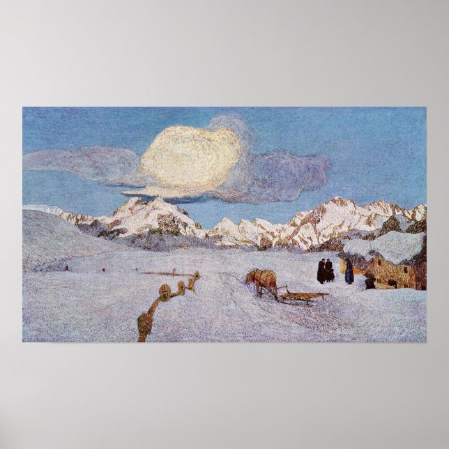 Poster Giovanni Segantini - Mort (Devant)