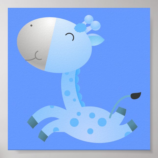 Poster Girafe bébé / Décor de pépinière (Devant)