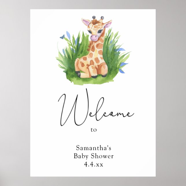 Poster Girafe de Cute - Welcome Foam Board (Devant)