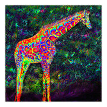 girafe néon