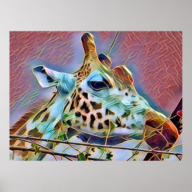 POSTER GIRAFFE (Devant)