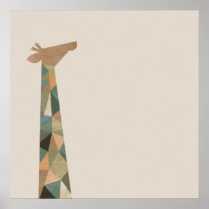 Poster Giraffe Abstraite