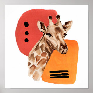 Poster Giraffe africaine