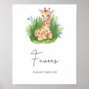 Poster Giraffe - Faveurs