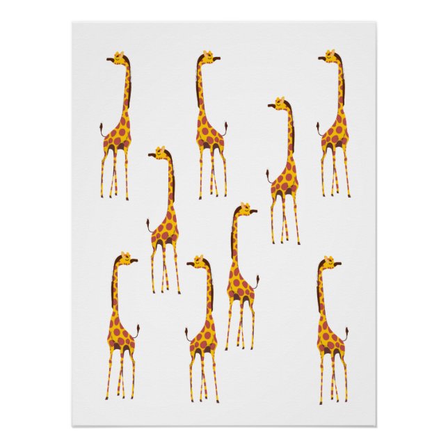 Poster Giraffes (Devant)