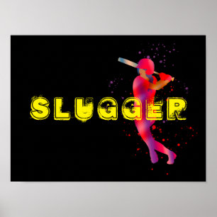 Poster Girl at Bat - Slugger