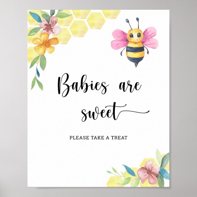 Poster Girl Bee - Les bébés sont doux (Devant)