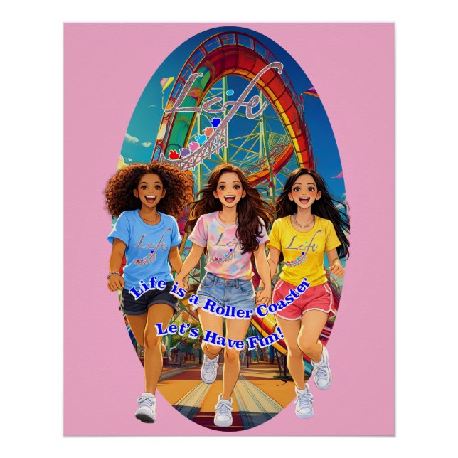 Poster Girl Friends-Let's Have Fun (Devant)