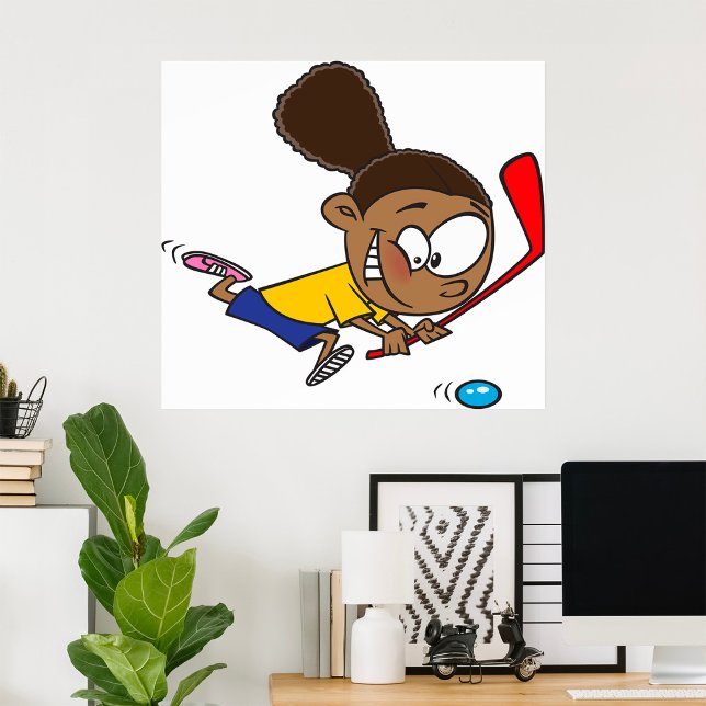 Poster Girl Hockey Player (Créateur téléchargé)