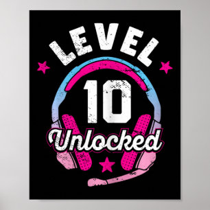 Poster Girl Level 10 jeu vidéo déverrouillé 10e anniversa