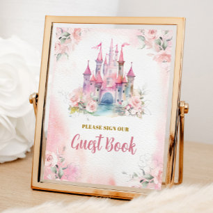 Poster Girl Princess Royal Castle 5e Anniversaire Livre d