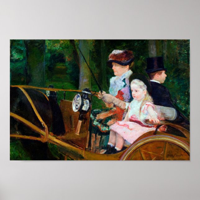 Poster Girl Riding a Carrie, Mary Cassatt (Devant)