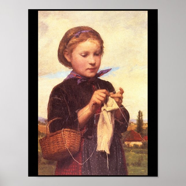 Poster Girl Tricot', Albert_Portraits (Devant)