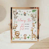 Girl Wild One Safari Baby shower Maman Osa Bar