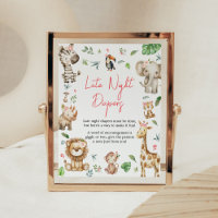 Girl Wild One Safari Late Night Diapers