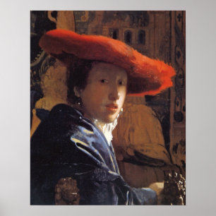 Poster Girl with a Red Hat, c.1665 (oil on panel)
