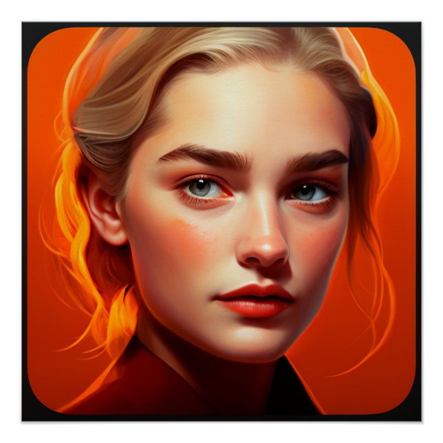 Poster Girl with blue eyes (Devant)