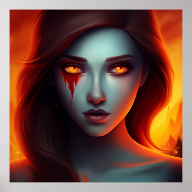 Poster Girl with Fire (Front)