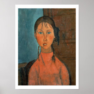 Poster Girl with Pigtails, c.1918 (oil on canvas)