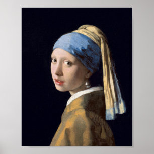 Poster Girl with the Pearl Earring par Johannes Vermeer