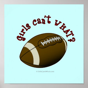 Poster Girls Football - Red