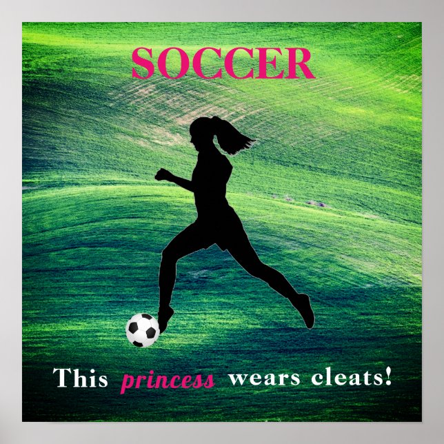 Poster Girls Soccer - Cette princesse porte des fissures  (Devant)